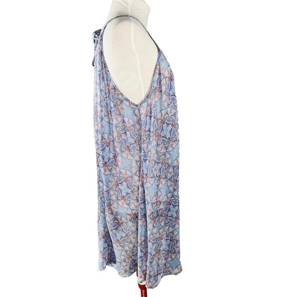 La VIE EN ROSE AQUA Chiffon Sheer Bathing Suit CoverUp Sleeveless Dress Size XS - Picture 3 of 11